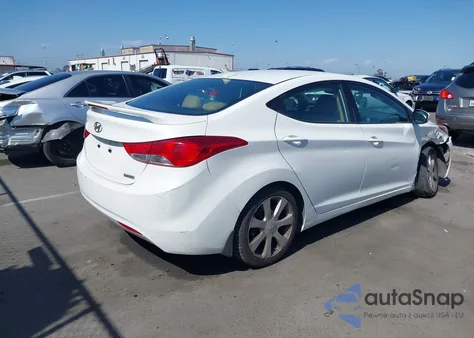 2013 Hyundai Elantra Limited from USA, damaged, VIN 5NPDH4AEXDH408154